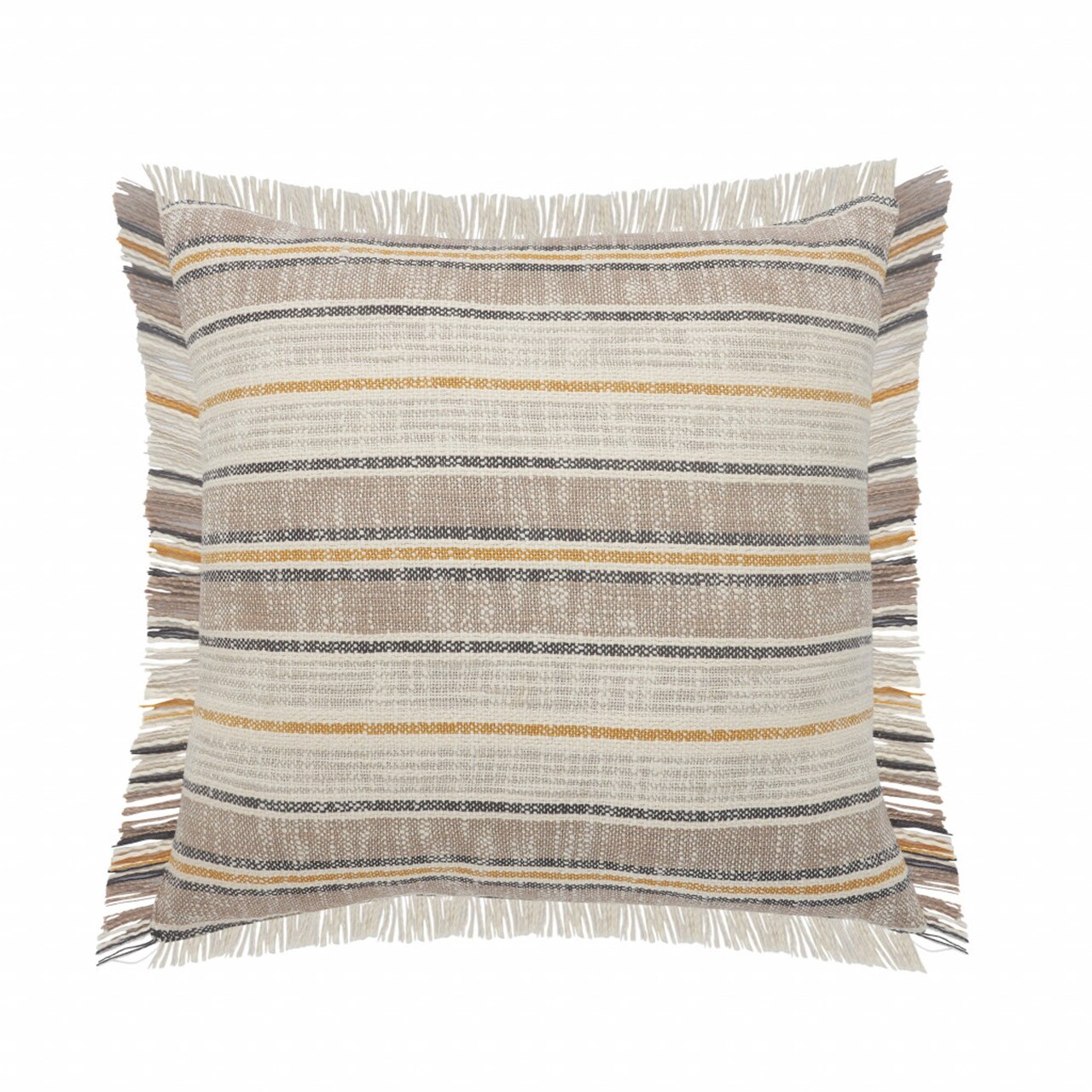 Edge Collections - 20" x 20" - Multi - Fashionable Striped Decorative Pillow - 1 Piece